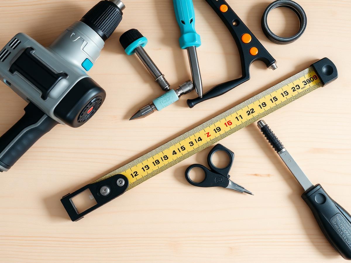 Werkzeuge für Reparaturen und Trockenbau